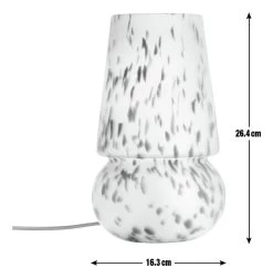 Habitat Rahnn Confetti Glass Table Lamp - Brown -Habitat 4637204 R Z017A