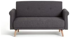 Habitat Evie Fabric 2 Seater Sofa In A Box - Charcoal