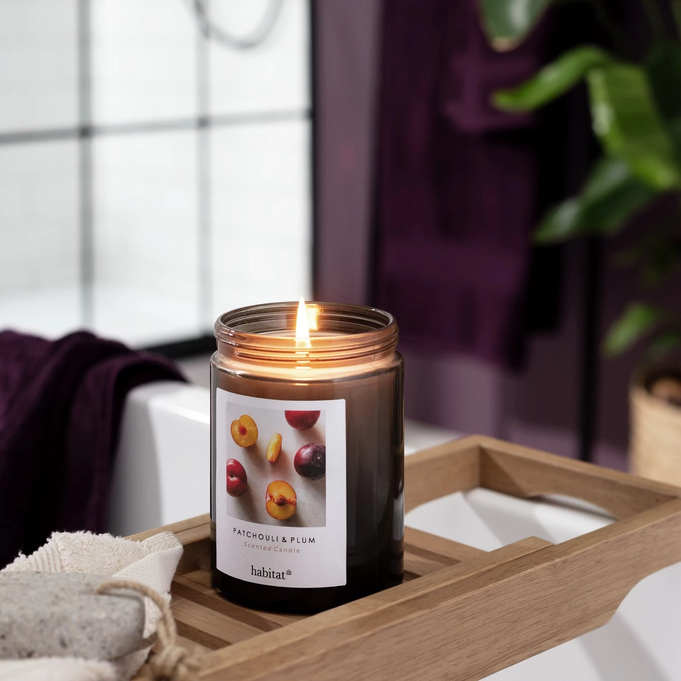 Habitat Scented Jar Candle - Patchouli & Plum 3 Habitat Scented Jar Candle - Patchouli & Plum