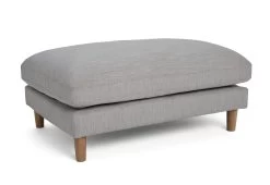 Habitat Salome Fabric Ottoman Footstool - Light Grey 11 Habitat Salome Fabric Ottoman Footstool - Light Grey -Habitat 4743693 R Z002A