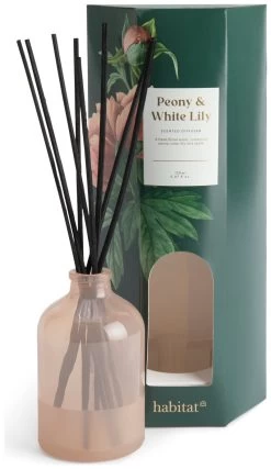Habitat 150ml Scented Diffuser - Peony & White Lily -Habitat 4845096 R Z002A