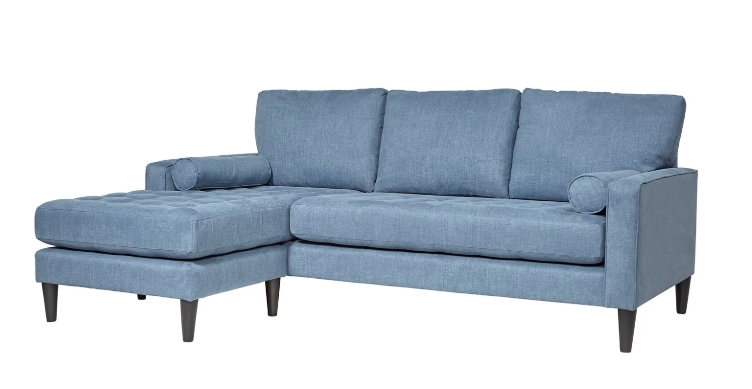 Habitat Hudson Fabric Corner Chaise Sofa - Linnet 3 Habitat Hudson Fabric Corner Chaise Sofa - Linnet