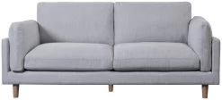 Habitat Habita Salome Fabric 3 Seater Sofa - Light Grey
