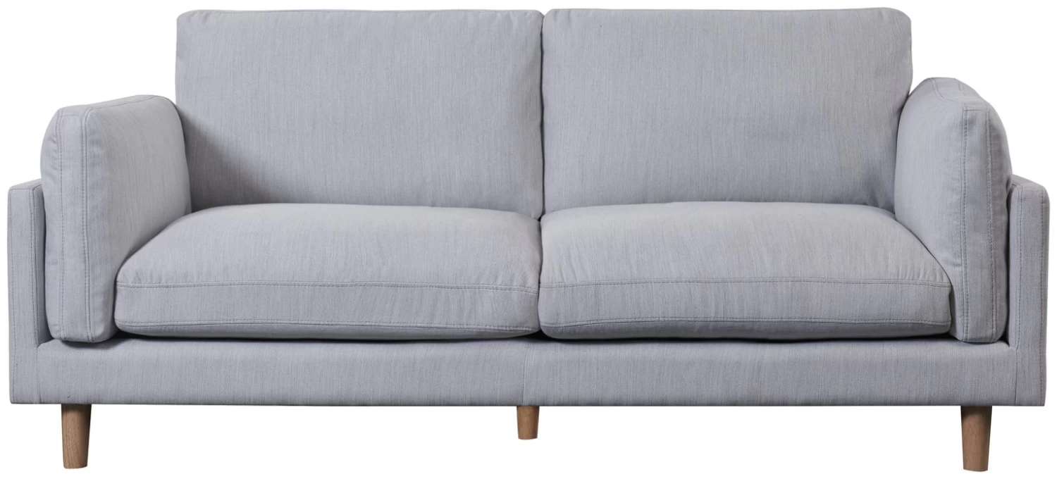 Habitat Habita Salome Fabric 3 Seater Sofa - Light Grey 3 Habitat Habita Salome Fabric 3 Seater Sofa - Light Grey