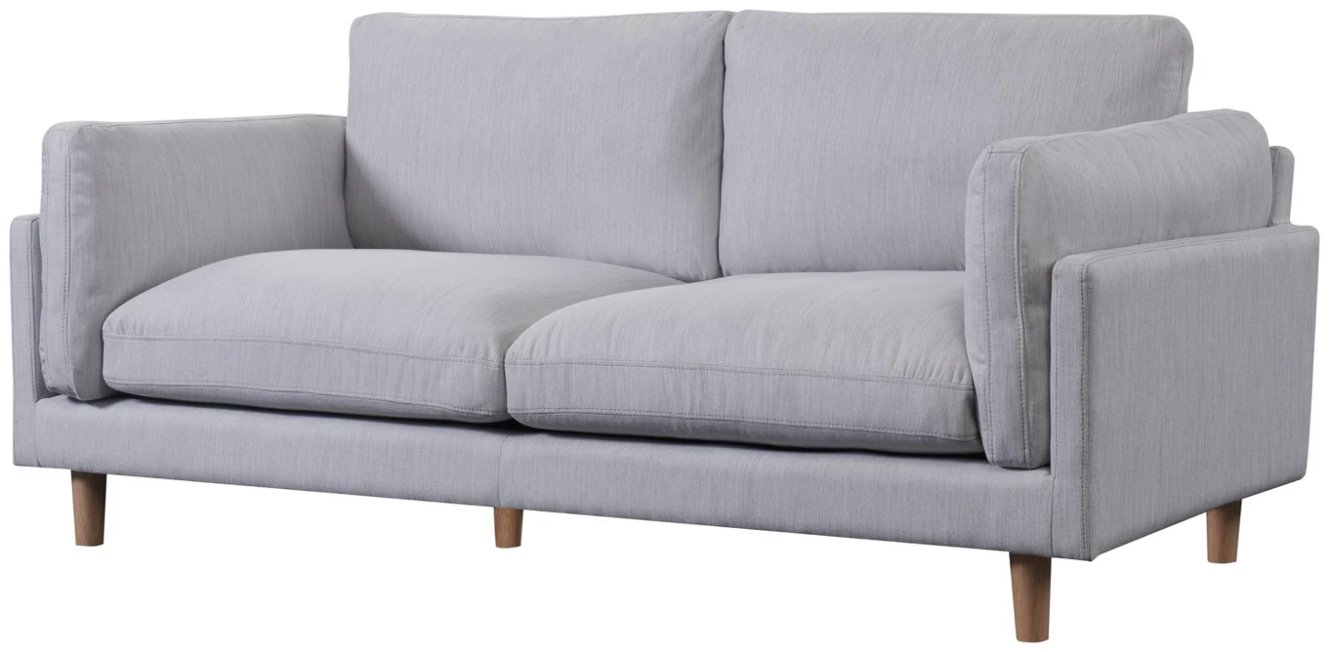 Habitat Habita Salome Fabric 3 Seater Sofa - Light Grey 7 Habitat Habita Salome Fabric 3 Seater Sofa - Light Grey - Image 5