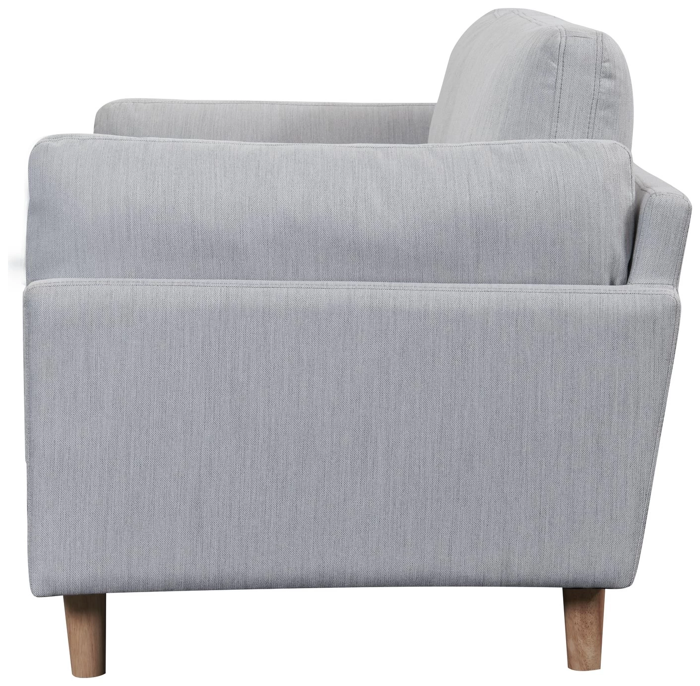Habitat Habita Salome Fabric 3 Seater Sofa - Light Grey 10 Habitat Habita Salome Fabric 3 Seater Sofa - Light Grey - Image 8
