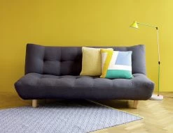 Habitat Kota 3 Seater Fabric Clic Clac Sofa Bed - Charcoal -Habitat 5017737 R Z002A