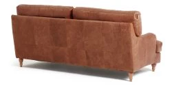 Habitat Livingston Leather 3 Seater Sofa - Tan -Habitat 5397213 R Z004A