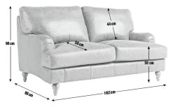 Habitat Livingston Leather 2 Seater Sofa - Tan 8 Habitat Livingston Leather 2 Seater Sofa - Tan -Habitat 5599712 R E001