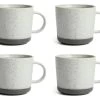 Habitat Textured Ripple Set Of 4 Mugs - Neutral 2 Habitat Textured Ripple Set Of 4 Mugs - Neutral -Habitat 5642171 R Z001A