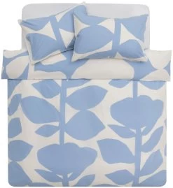 Habitat 180TC Abstract Floral Blue Bedding Set - Single -Habitat 5792760 R Z004A