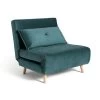 Habitat Roma Single Velvet Chairbed - Teal 1 Habitat Roma Single Velvet Chairbed - Teal -Habitat 5828108 R Z001A