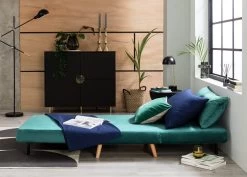 Habitat Roma Single Velvet Chairbed - Teal 21 Habitat Roma Single Velvet Chairbed - Teal -Habitat 5828108 R Z003C