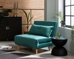 Habitat Roma Single Velvet Chairbed - Teal 17 Habitat Roma Single Velvet Chairbed - Teal -Habitat 5828108 R Z005A