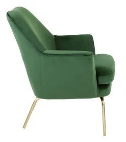 Habitat Celine Velvet Accent Chair - Green -Habitat 5828476 R Z005A