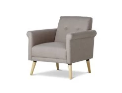 Habitat Evie Fabric Armchair In A Box - Natural -Habitat 6126311 R Z002A
