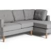 Habitat Joshua Fabric Corner Chaise Sofa - Light Grey 2 Habitat Joshua Fabric Corner Chaise Sofa - Light Grey -Habitat 6205737 R Z001A