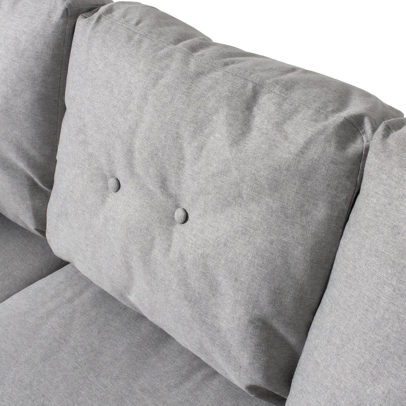 Habitat Joshua Fabric Corner Chaise Sofa - Light Grey 8 Habitat Joshua Fabric Corner Chaise Sofa - Light Grey - Image 6