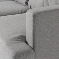 Habitat Joshua Fabric Corner Chaise Sofa - Light Grey 17 Habitat Joshua Fabric Corner Chaise Sofa - Light Grey -Habitat 6205737 R Z009A