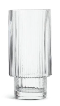 Habitat Ribbed Set Of 4 Hi Ball Glasses -Habitat 6222442 R Z002A