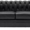 Habitat Chesterfield Leather 2 Seater Sofa - Black 1 Habitat Chesterfield Leather 2 Seater Sofa - Black -Habitat 6318349 R Z001A