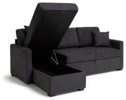 Habitat Reagan Left Corner Chaise Sofa Bed - Charcoal 16 Habitat Reagan Left Corner Chaise Sofa Bed - Charcoal -Habitat 6980038 R Z002A