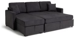 Habitat Reagan Left Corner Chaise Sofa Bed - Charcoal 17 Habitat Reagan Left Corner Chaise Sofa Bed - Charcoal -Habitat 6980038 R Z003A