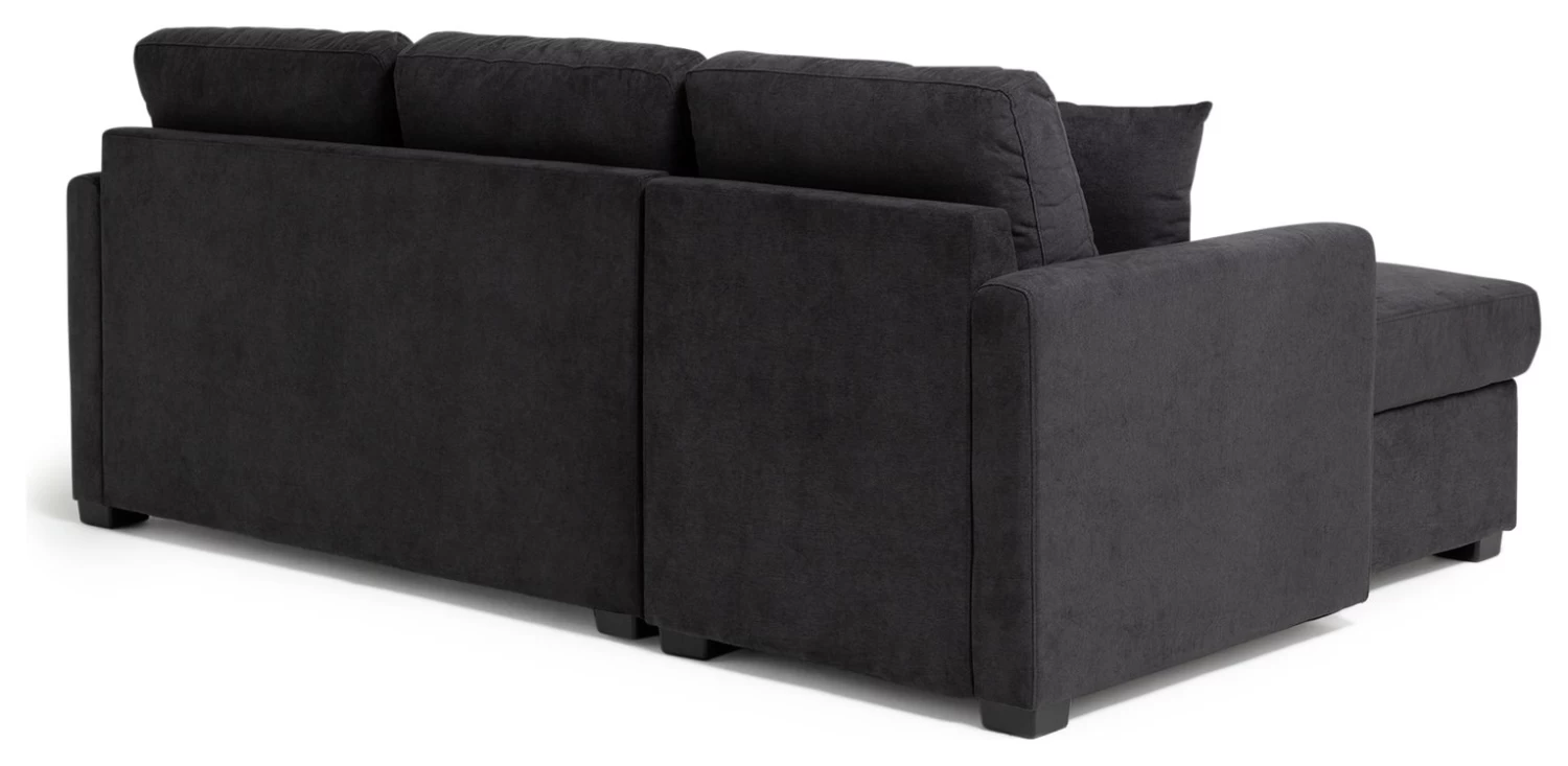 Habitat Reagan Left Corner Chaise Sofa Bed - Charcoal 9 Habitat Reagan Left Corner Chaise Sofa Bed - Charcoal - Image 7