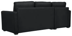 Habitat Reagan Corner Chaise Faux Leather Sofa Bed - Black 17 Habitat Reagan Corner Chaise Faux Leather Sofa Bed - Black -Habitat 6997722 R Z004A