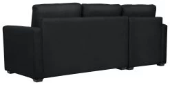 Habitat Reagan Corner Chaise Faux Leather Sofa Bed - Black 18 Habitat Reagan Corner Chaise Faux Leather Sofa Bed - Black -Habitat 6997722 R Z005A