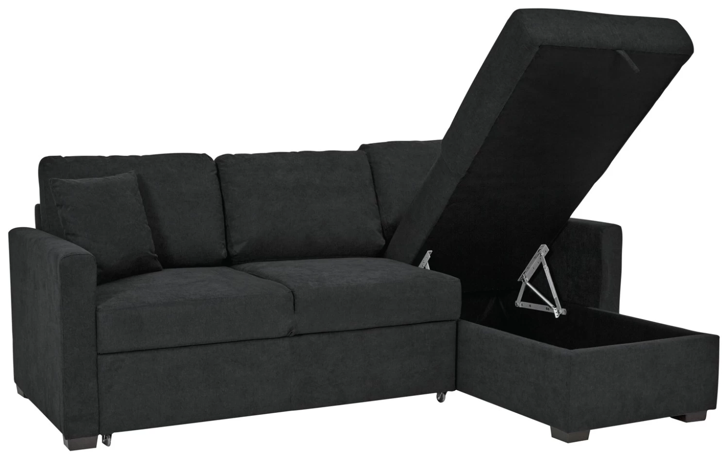 Habitat Reagan Right Corner Chaise Sofa Bed - Charcoal 7 Habitat Reagan Right Corner Chaise Sofa Bed - Charcoal - Image 5