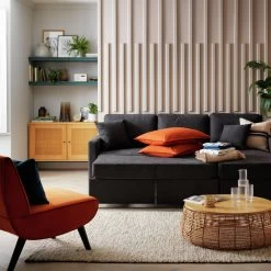 Habitat Reagan Right Corner Chaise Sofa Bed - Charcoal 24 Habitat Reagan Right Corner Chaise Sofa Bed - Charcoal -Habitat 7005307 R Z002C