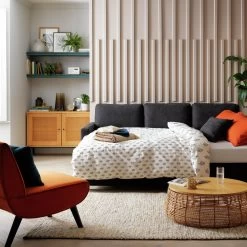 Habitat Reagan Right Corner Chaise Sofa Bed - Charcoal 25 Habitat Reagan Right Corner Chaise Sofa Bed - Charcoal -Habitat 7005307 R Z003C