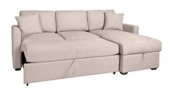 Habitat Reagan Right Corner Chaise Sofa Bed - Natural -Habitat 7019757 R Z007A