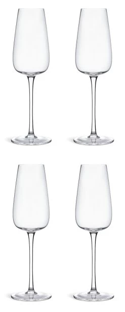 Habitat Apple Set Of 4 Champagne Flutes