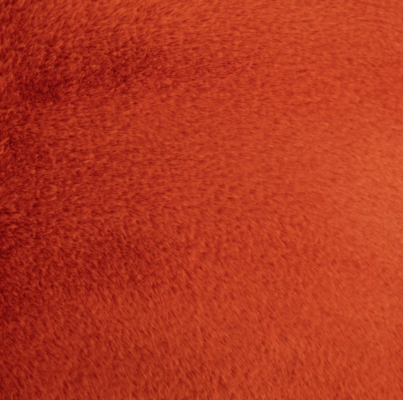 Habitat Plain Faux Fur Cushion - Burnt Orange - 43X43cm 5 Habitat Plain Faux Fur Cushion - Burnt Orange - 43X43cm - Image 3