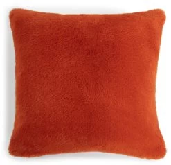 Habitat Plain Faux Fur Cushion - Burnt Orange - 43X43cm 10 Habitat Plain Faux Fur Cushion - Burnt Orange - 43X43cm -Habitat 7048663 R Z002A