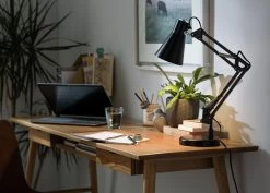 Habitat Swing Arm Desk Lamp - Matt Black -Habitat 7073841 R Z002C
