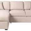 Habitat Reagan Left Corner Chaise Sofa Bed - Natural -Habitat 7118847 R Z001A