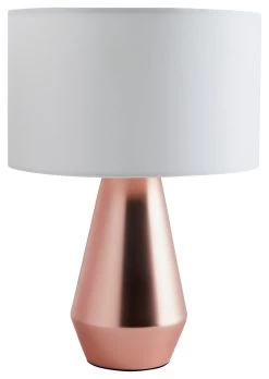 Habitat Maya Pair Of Touch Table Lamps - Copper & Cream -Habitat 7157097 R Z006A