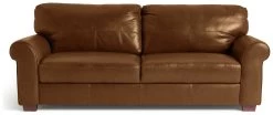 Habitat Salisbury Leather 4 Seater Sofa - Tan