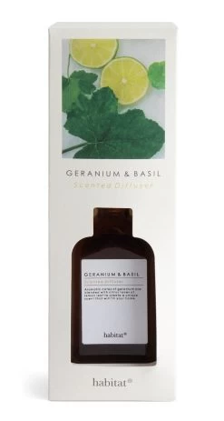 Habitat 150ml Scented Diffuser - Geranium & Basil -Habitat 7160149 R Z003A
