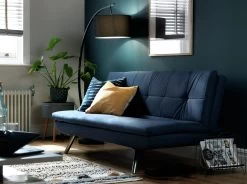 Habitat Nolan Fabric Clic Clac Sofa Bed - Denim Blue -Habitat 7199787 R Z002C