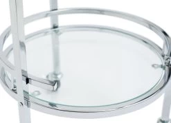 Habitat Chrome And Glass Drinks Trolley -Habitat 7312966 R Z004A