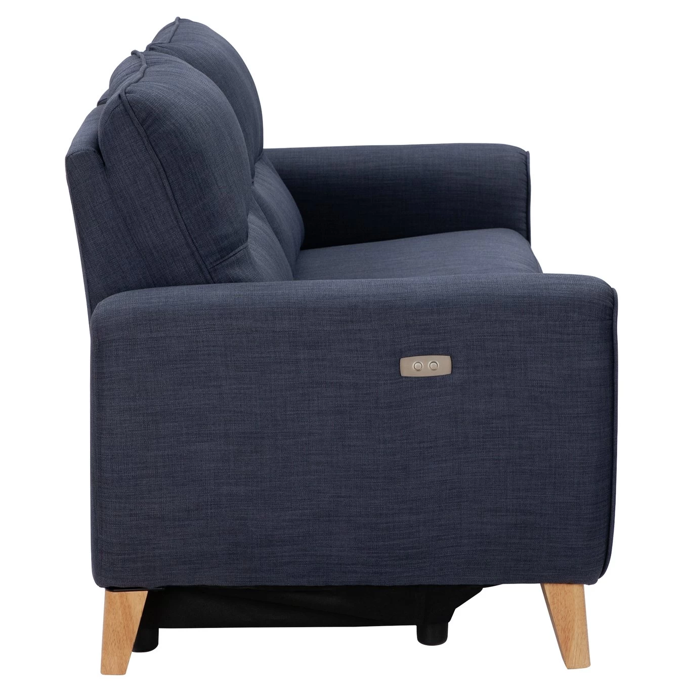 Habitat Tommy Fabric 3 Seater Power Recliner Sofa -Navy Blue 7 Habitat Tommy Fabric 3 Seater Power Recliner Sofa -Navy Blue - Image 5