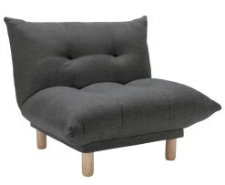 Habitat Kota Fabric Armchair - Charcoal -Habitat 7636305 R Z008A