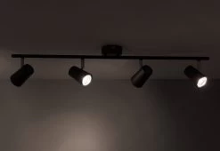 Habitat 4 Light Spotlight Bar - Matt Black -Habitat 7637490 R Z002C