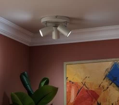 Habitat 3 Light Spotlight Plate - Matt White -Habitat 7653326 R Z002C