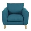 Habitat Cooper Fabric Armchair - Teal 1 Habitat Cooper Fabric Armchair - Teal -Habitat 7830974 R Z001A