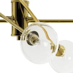 Habitat Glam 6 Light Glass Ceiling Light – Gold -Habitat 7835340 R Z003A